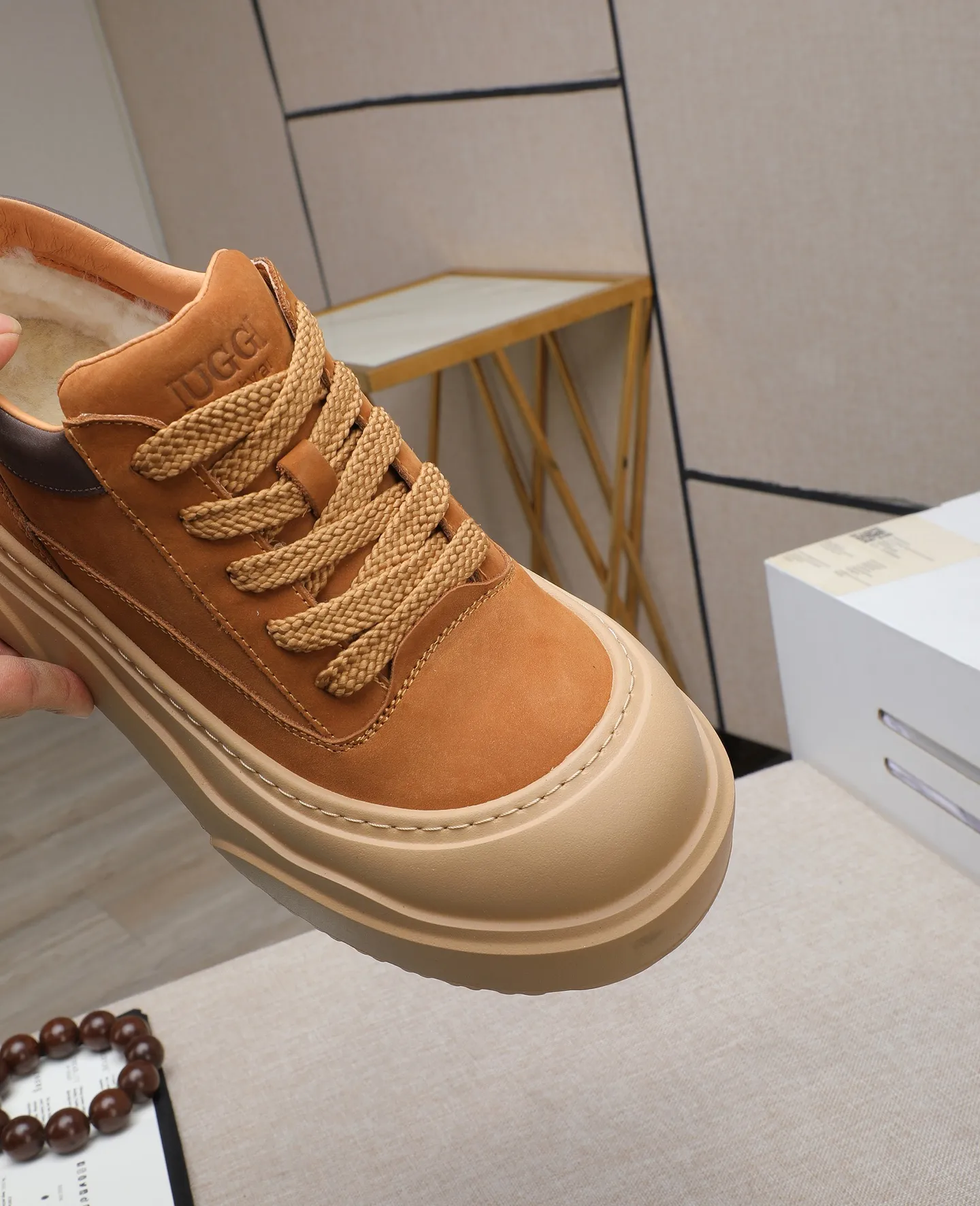Men's shoes 💰660 IUGGI new retro presbyopia men's shoes, casual and versatile, full of high-end sense, fashionable, luxury and personalized style, joint style, retro presbyopia factor, full of handsome style, first layer suede cowhide, lining wool, rubber outsole, light and non-slip size: 39-44